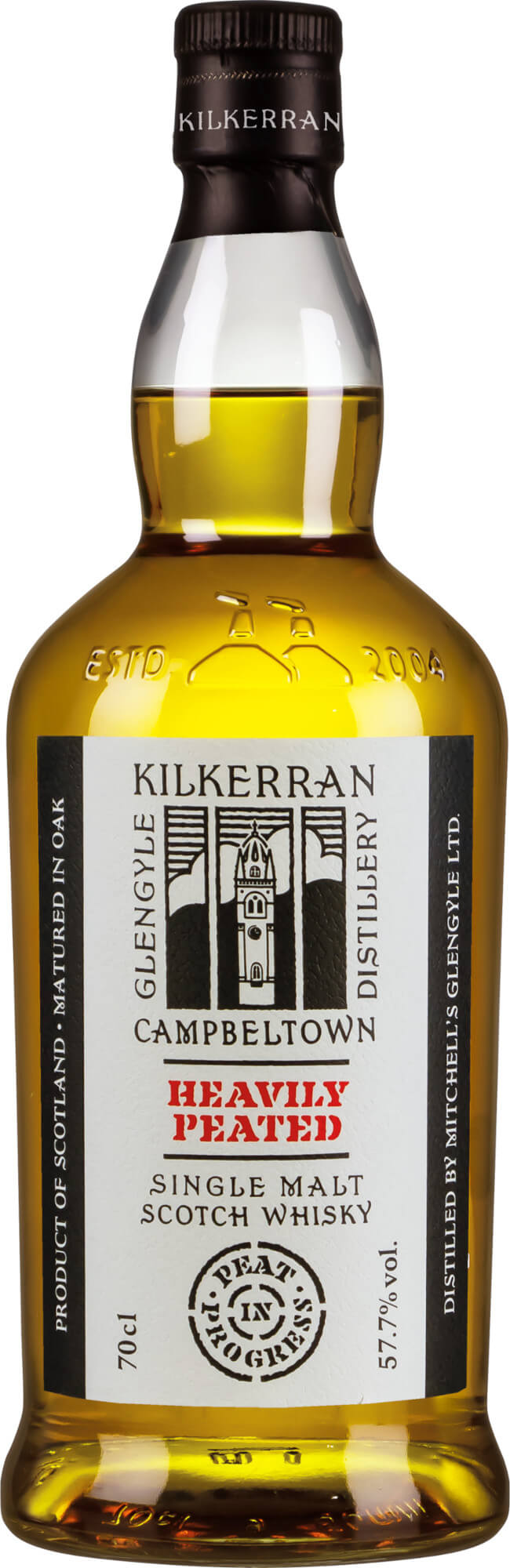 Flasche Kilkerran_Heavily_Peated Whisky
