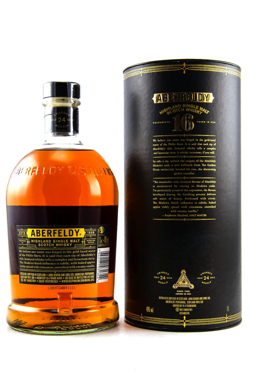 Flasche Aberfeldy Madeira Cask Whisky 16 Jahre