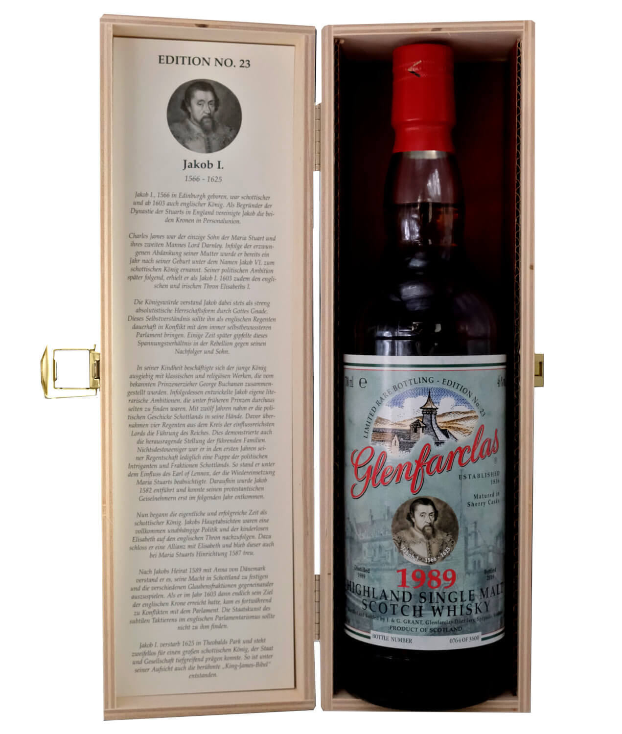 Glenfarclas Whisky 1989 mit Holzbox