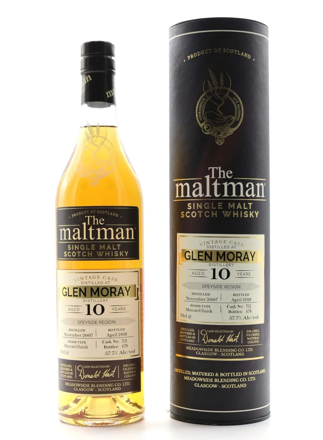Flasche The Maltman Glenmoray Speyside Whisky