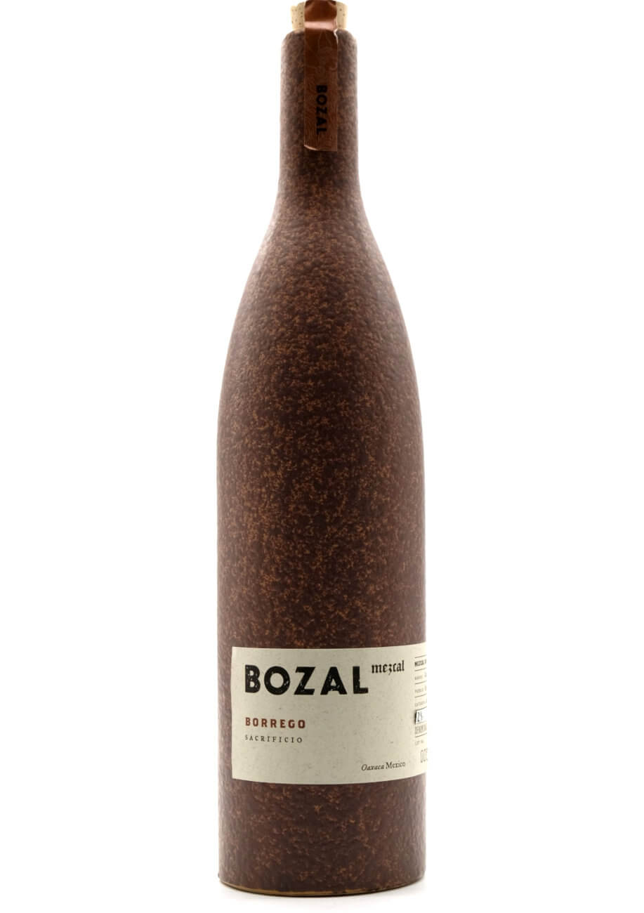 Mzcal Bozal Borrego Sacrificio braune Steingutflasche Mzcal Bozal Borrego Sacrificio