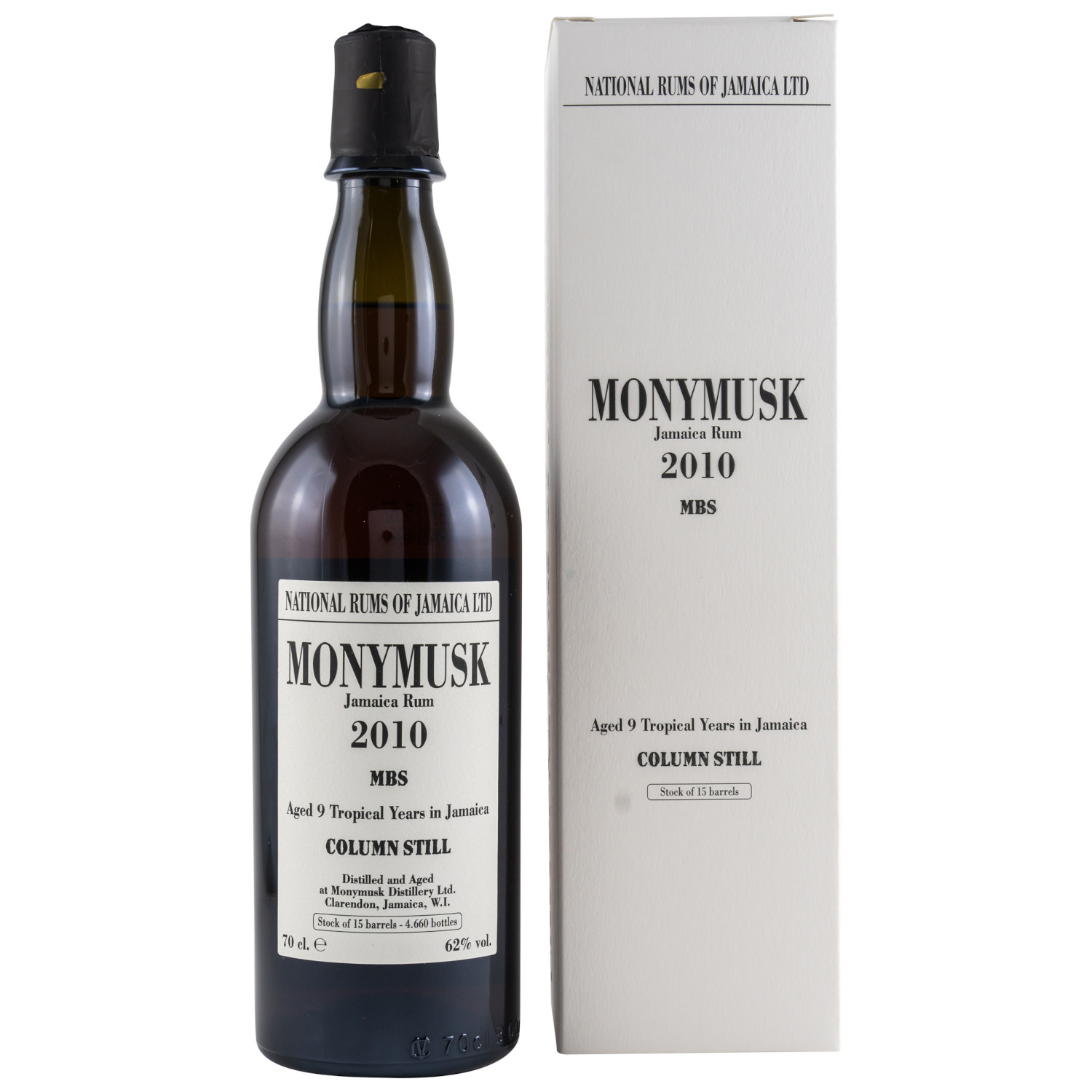 Flasche Monymusk Rum 2010 MSB