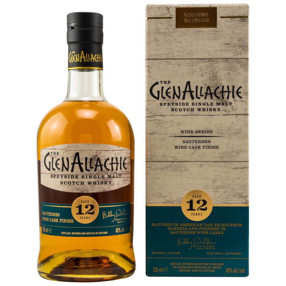 GlenAllachie 12 Sauternes Whisky mit Verpackung