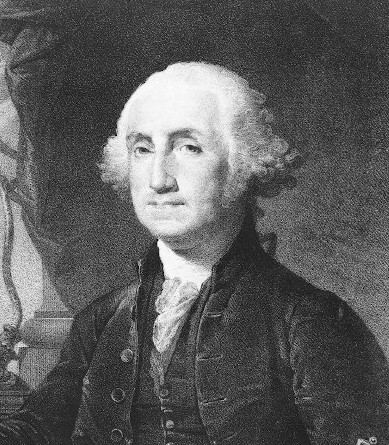 George Washington ein altes schwarz weiß Bild von George Washington