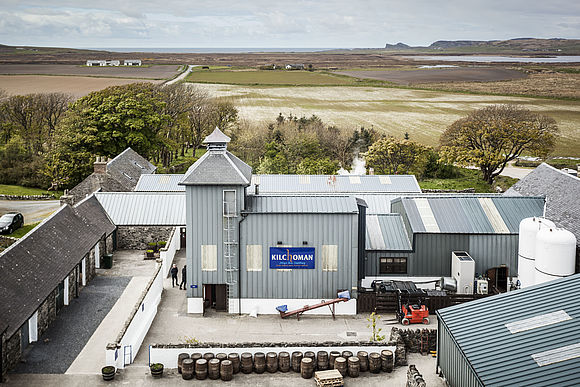 Kilchoman Destillerie Luftaufnahme der Kilchoman Destillerie