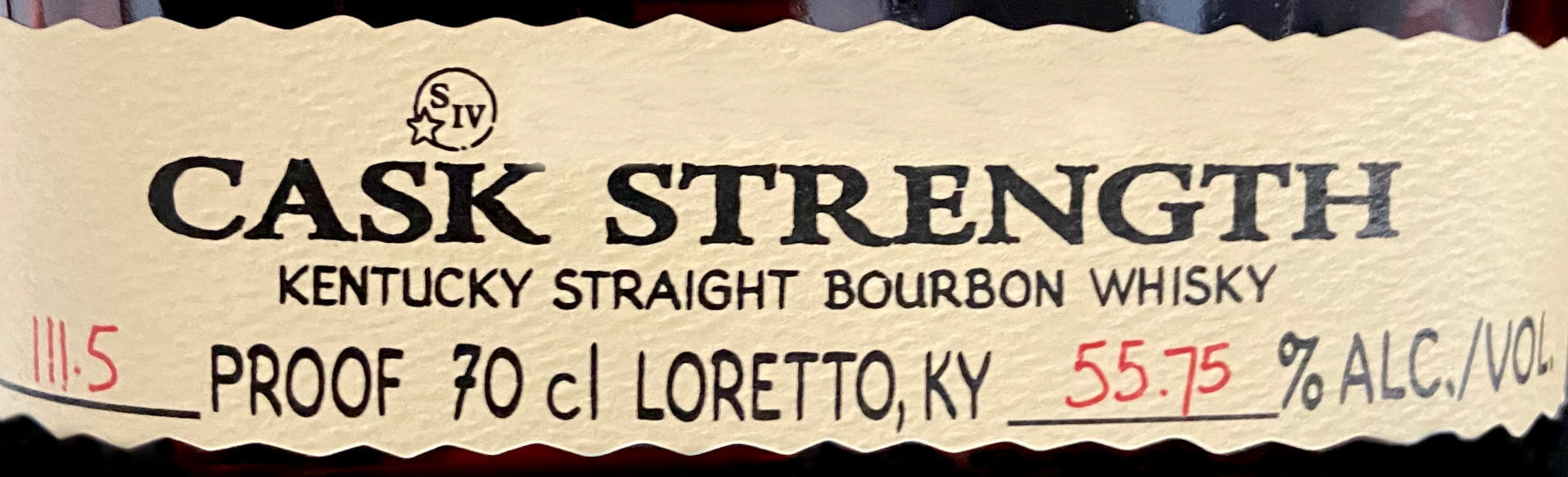 Hier findest du Whisky in Fassstärke! Schild mit Aufschrift Cask Strength