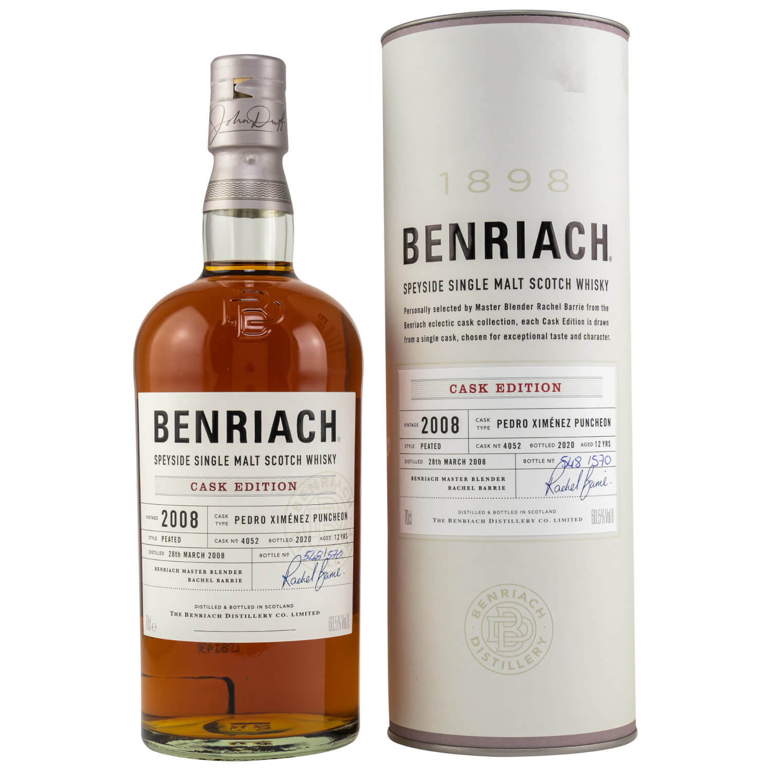 Benriach 12 Jahre Flasche und Tube