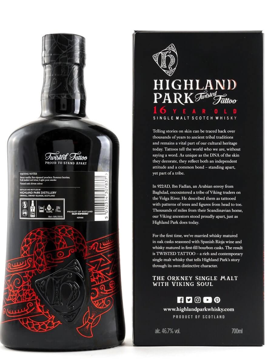 Highland Park Twisted Tattoo Islands Whisky