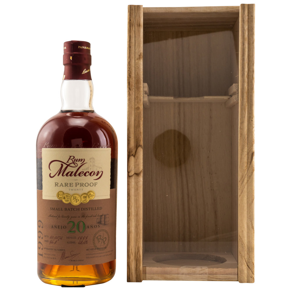 Malecon 20 Rare Proof Rum mit Holzkiste