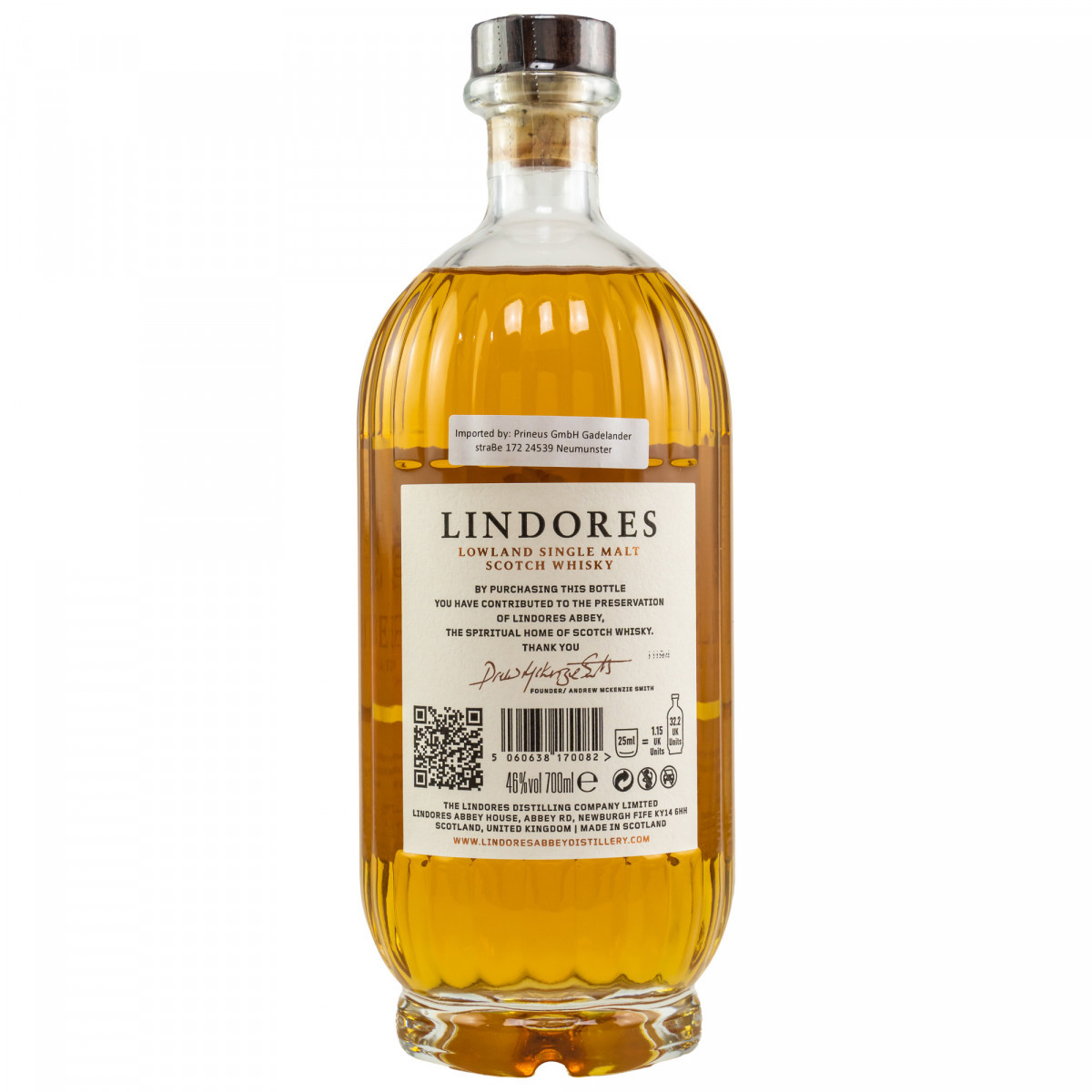 Flasche Lindores Abbey Whisky