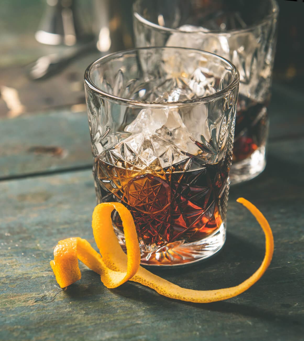 Hampden Rum on the rocks Hampden Rum on the rocks in einem Tumbler