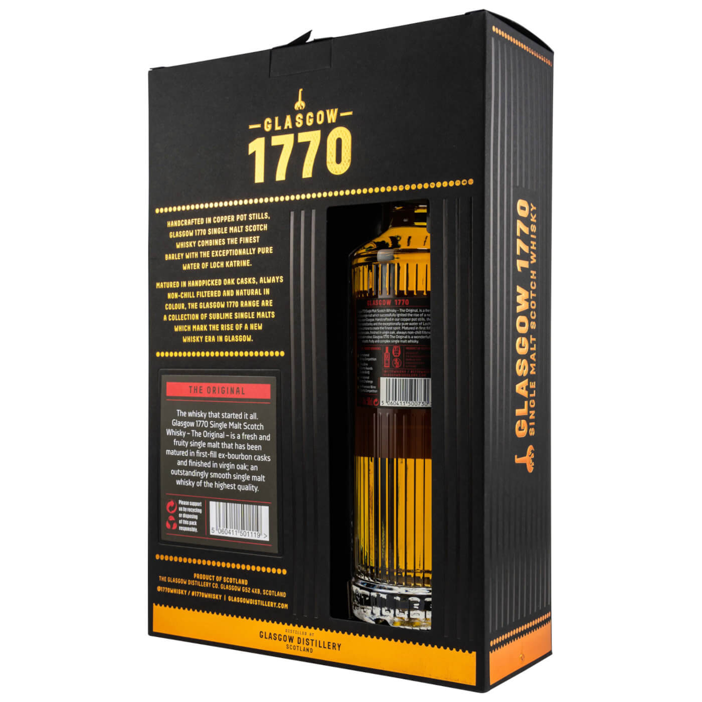 1770 Whisky The Original Geschenkbox mit 2 Gläsern Rückseite