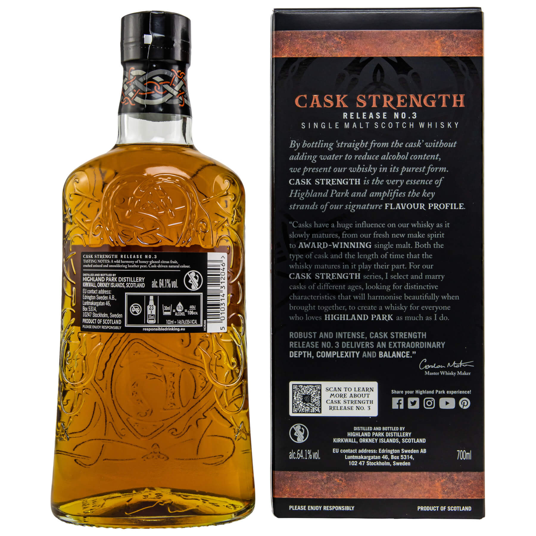 Highland Park Whisky mit Verpackungark Cask Strength
