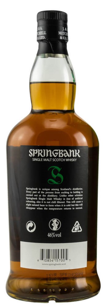 Flasche Springbank 15 Campbeltown Whisky