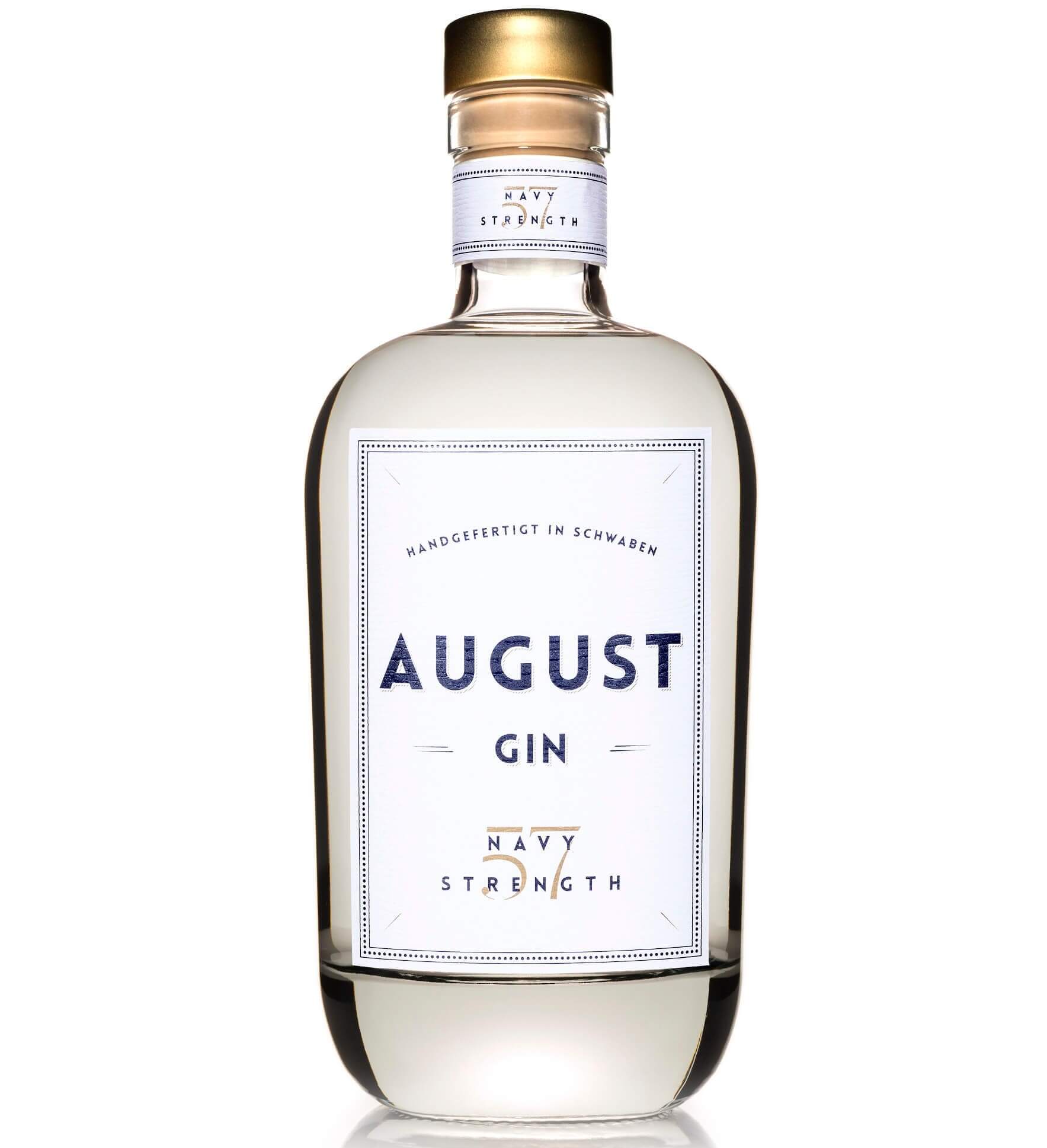 Flasche August Navy Strength Gin