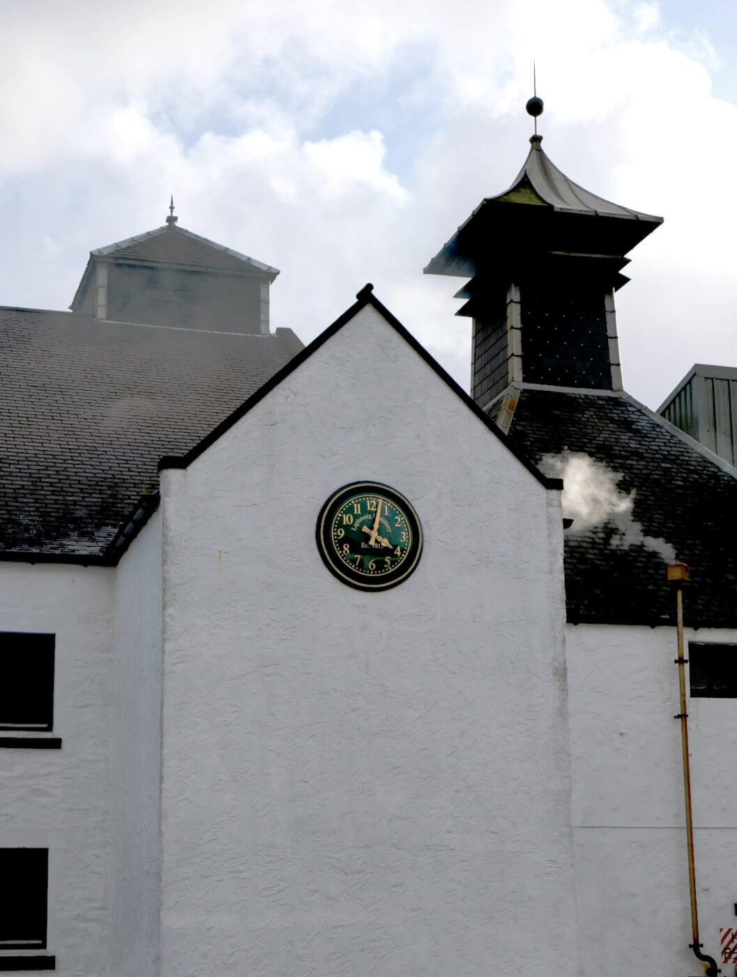 Blick auf die Laphroaig Distillery