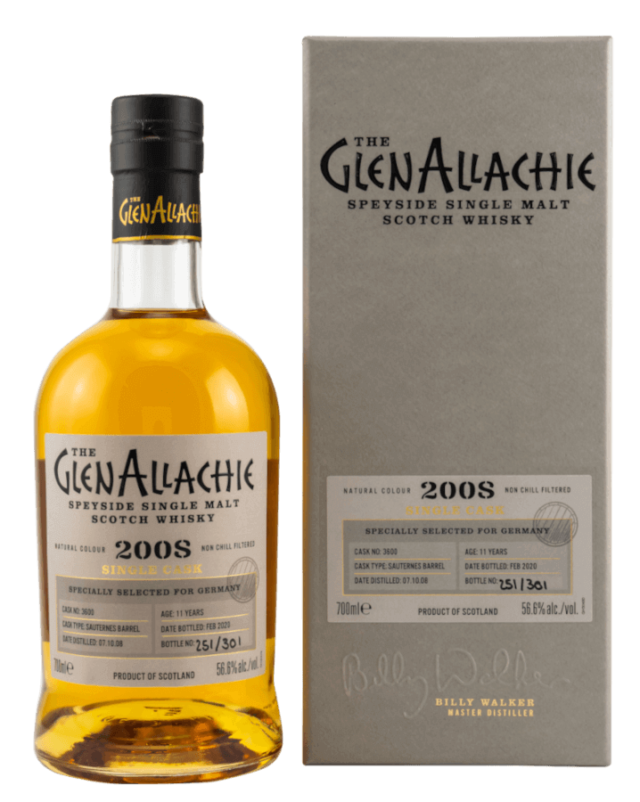 GlenAllachie Sauternes Cask Speyside Whisky