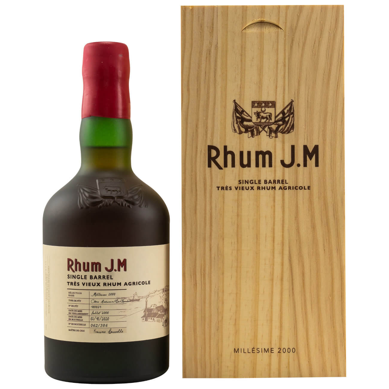 Rhum JM Millesime 2000 mit Holzbox