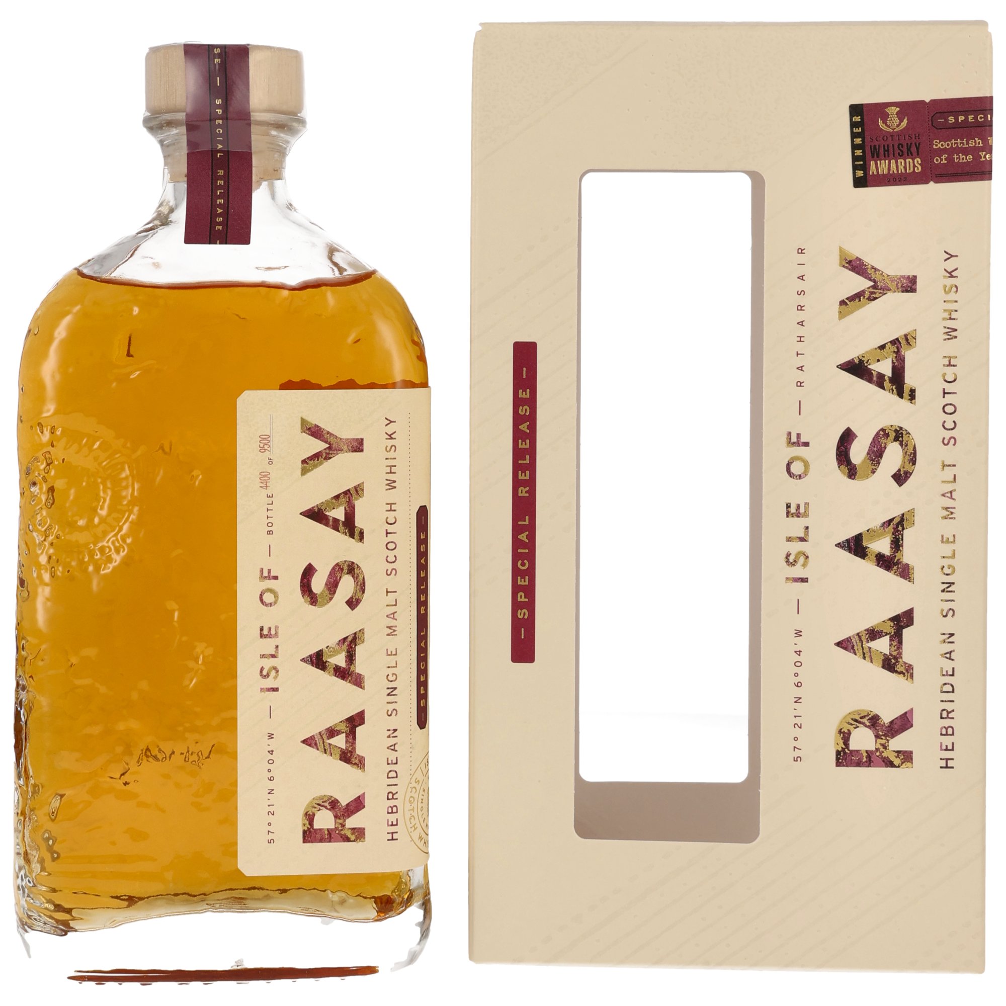 Isle of Raasay 2018/2023 Single Malt Whisky Scottish Distillery of the Year Alkohol, Getränk, Essen, Ketchup