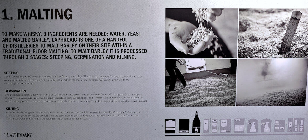 Keimung der Gerste für die Whiskyherstellung Keimung der Gerste für die Whiskyherstellung