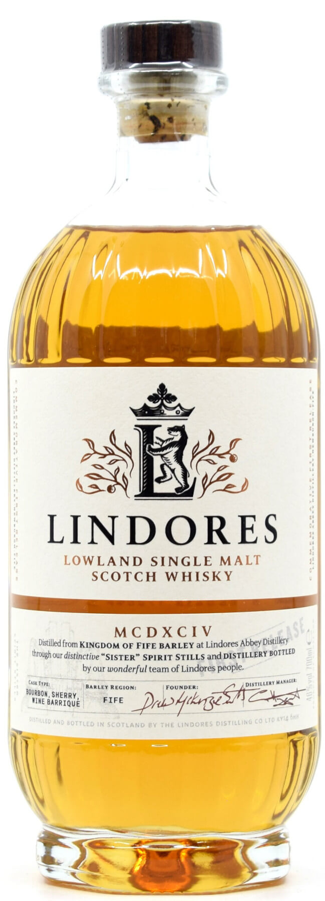 Flasche Lindores Abbey Commemorative Whisky