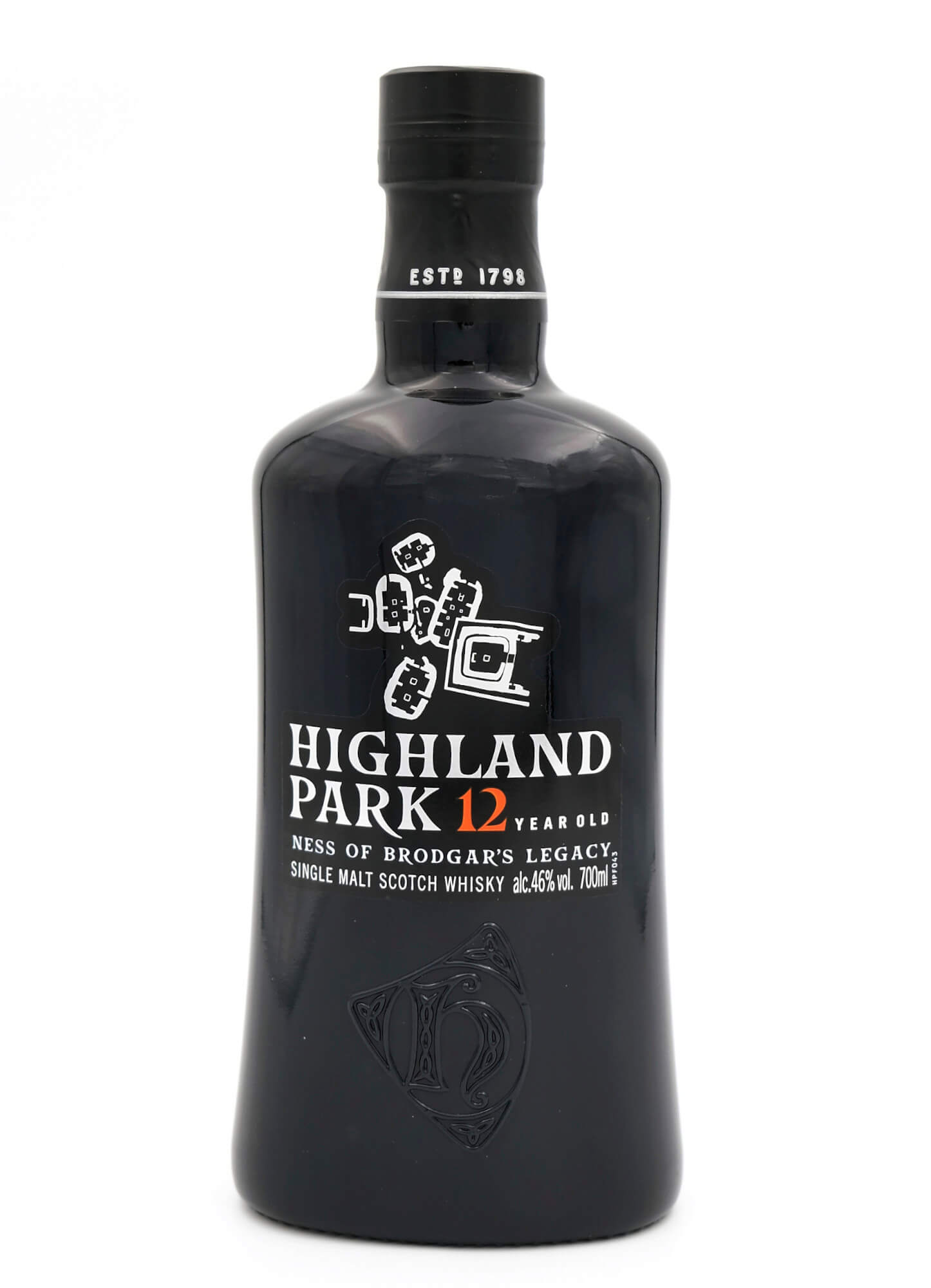 schwarze Flasche Highland Park Ness of Brodgars Legacy Islands Whisky