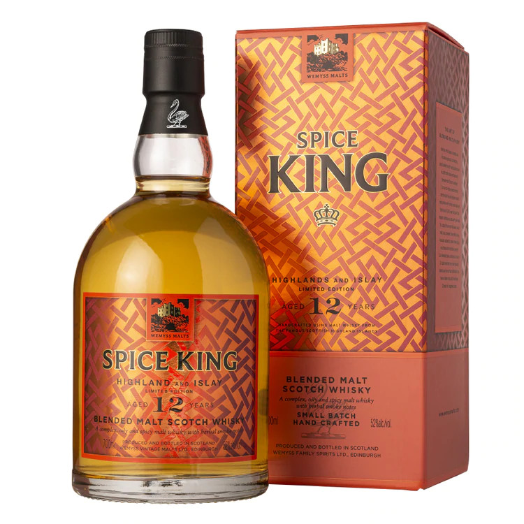 Flasche und Verpackung Wemyss Spice King 12 Jahre