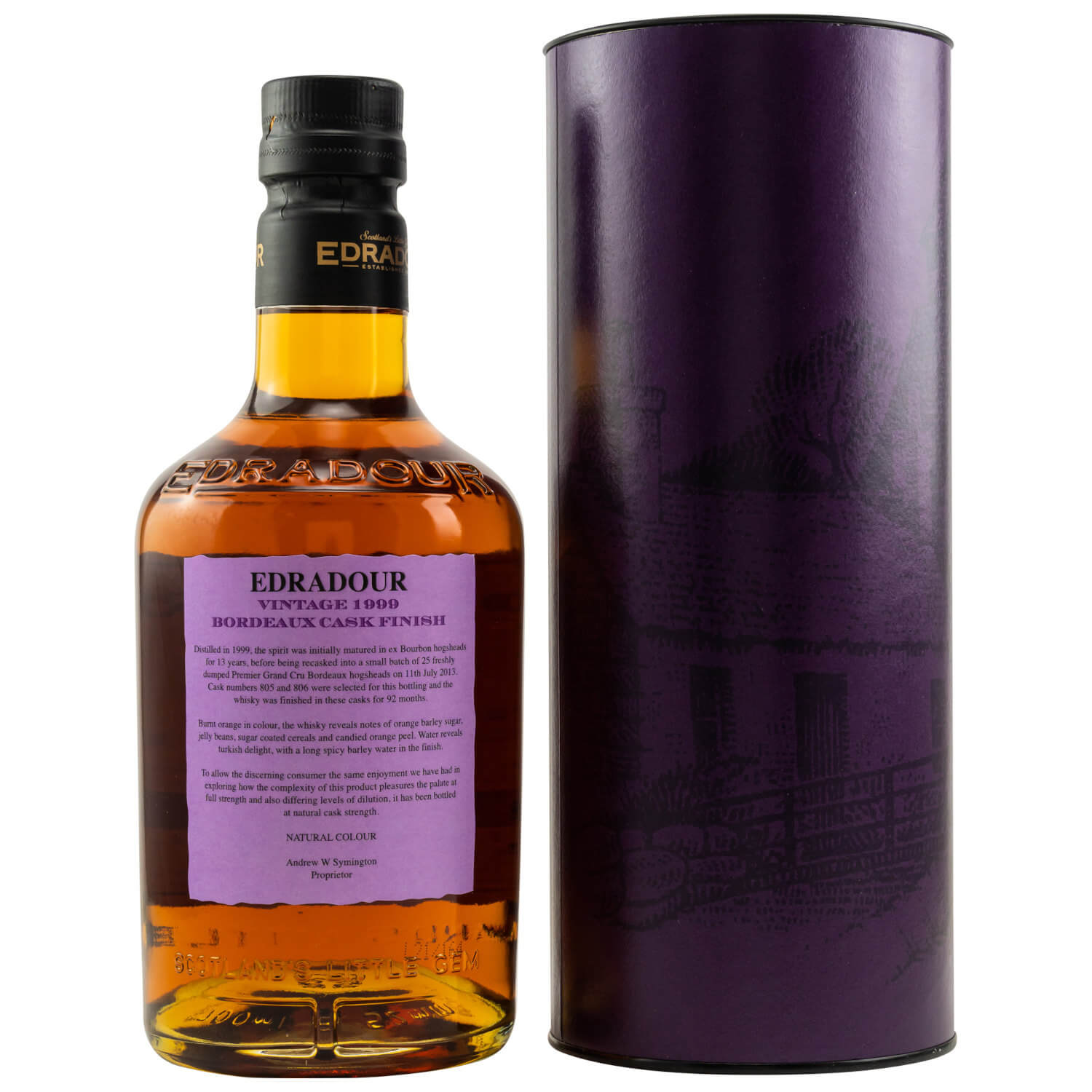 Edradour 21 Jahre Bordeaux Cask Finish Highland Whisky